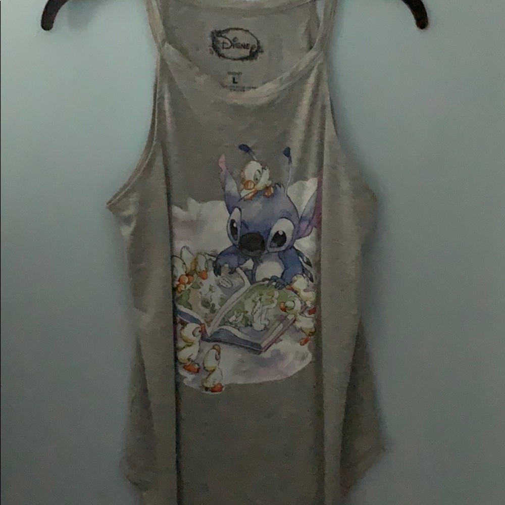 Disney Stitch w/ducklings tank-NWT